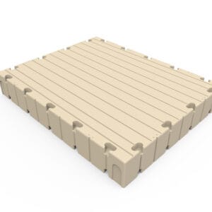 Kunststof terras van 250x200 cm, geschikt voor boten en recreatie.