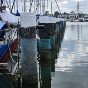 Used steel tubular piles mooring piles anchoring piles in the harbor