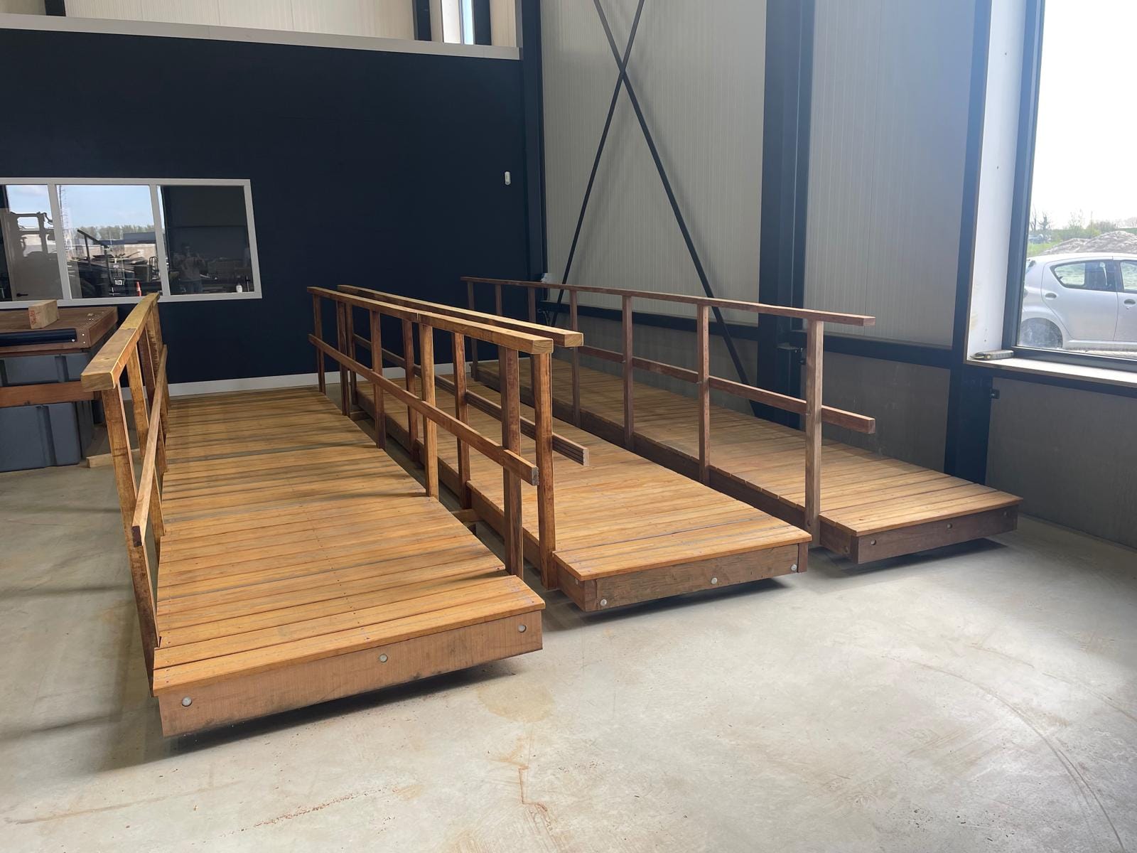  Loopbrug hout maatwerk